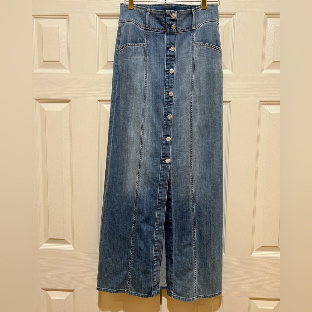 Seven7  Women’s Denim Maxi Skirt